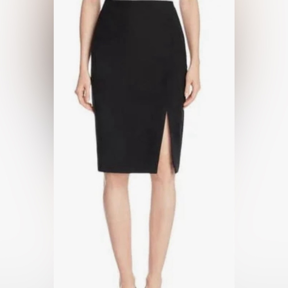 Finity Women’s Knee-Length Side Slit Straight Skirt